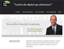 Tablet Screenshot of executivesocialacademy.com